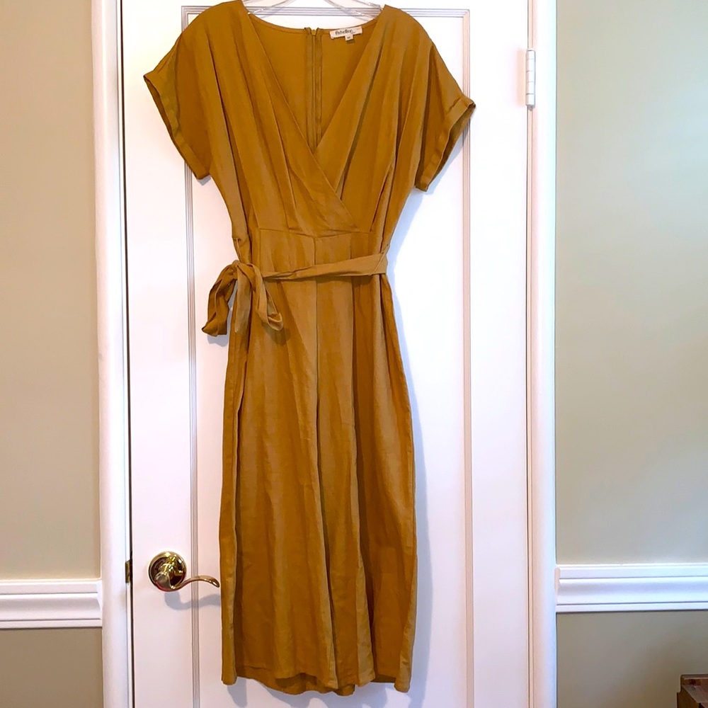 Mustard colored jumpsuit